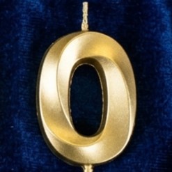 Свеча цифра 0